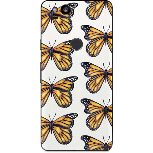 Cat Coq Monarch Butterflies Google Pixel 2 Skin